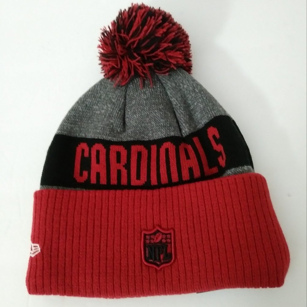 Men's Arizona Cardinals New Era Red Cardinal Sideline Sport Beanie
